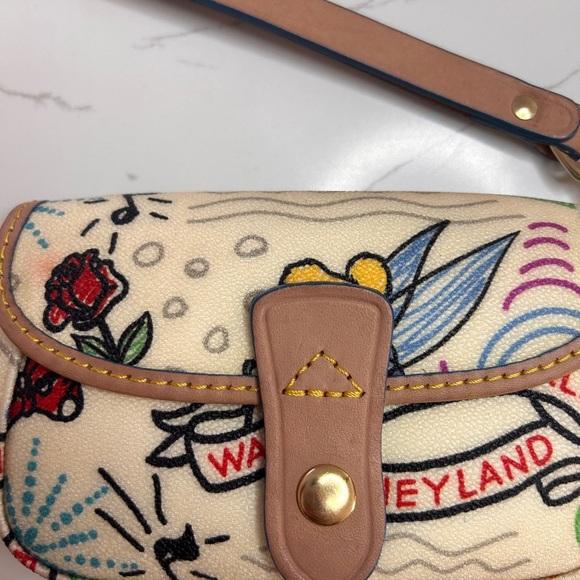 Dooney & Bourke Vintage Disney Flap Wristlet, Collectors Item, RARE, Like New!